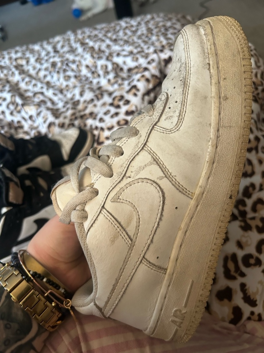 Nike White Low-Top Leather Sneaker
